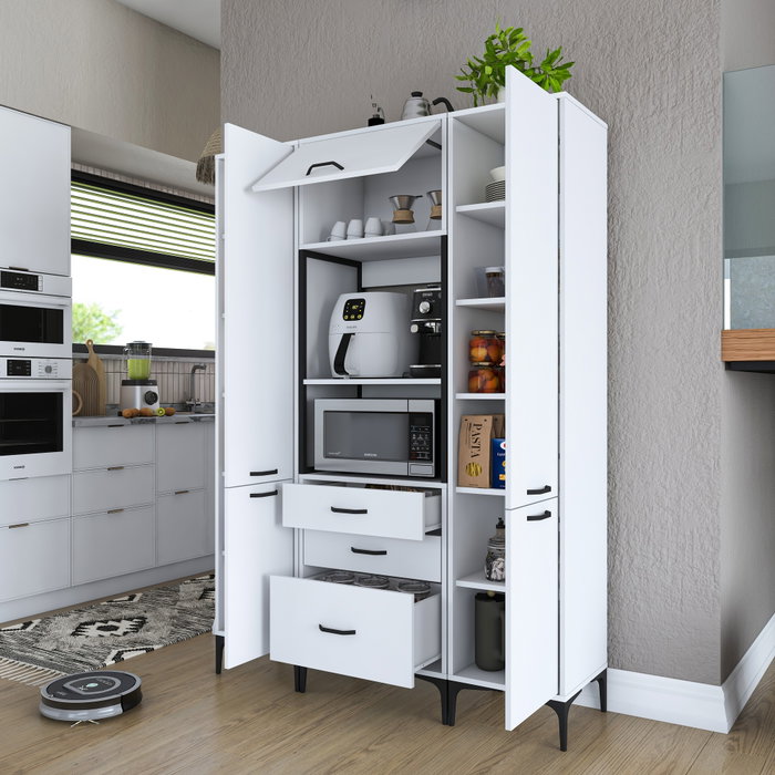 Hanah Home Armario Multiusos Blanco JE145 - 3115 Hanah Home Armario Multiusos Blanco JE145 - 3115